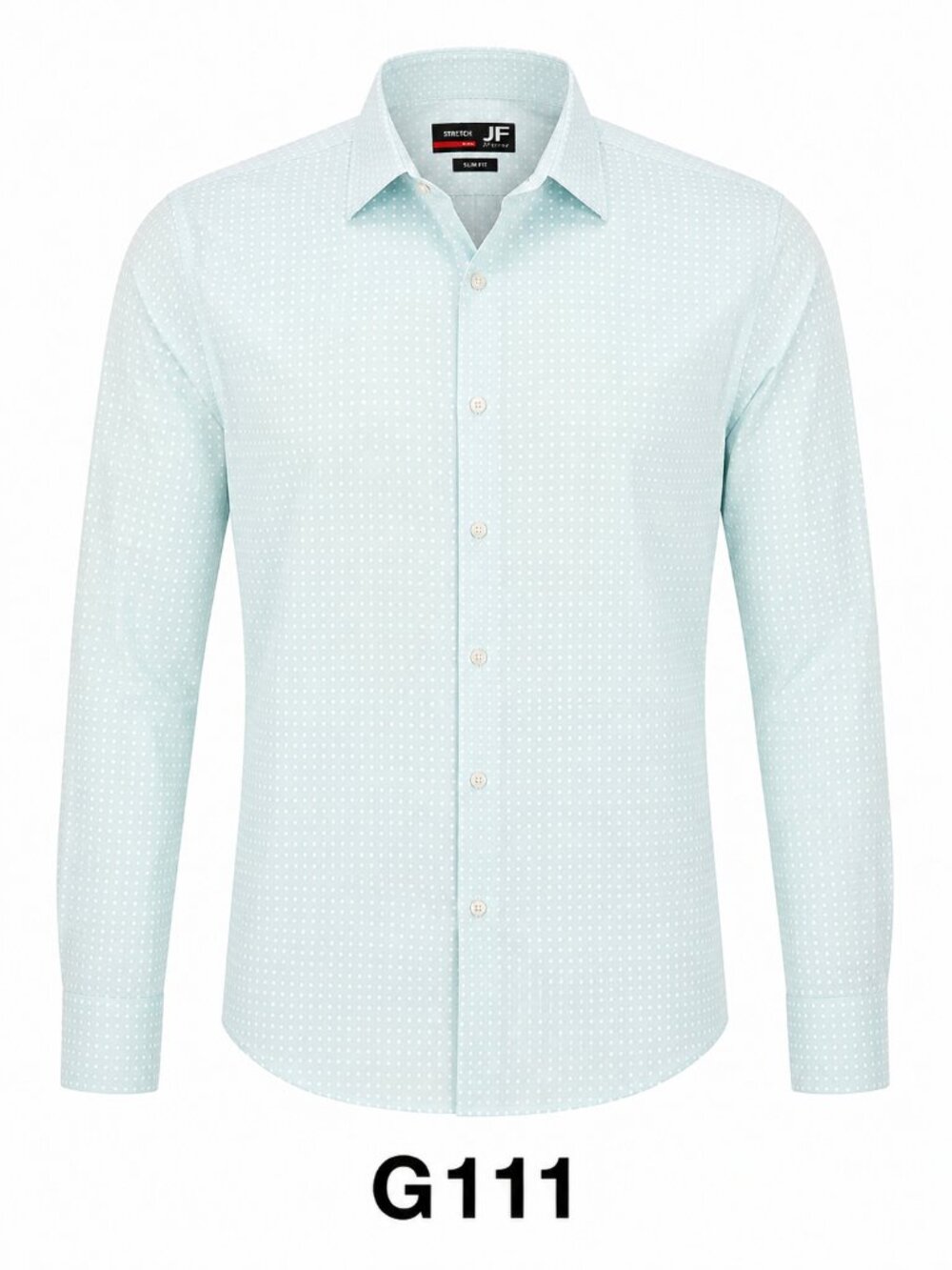 J. Ferrar Men’s XL Slim Fit Stretch Mint Geometric Dress Shirt G111